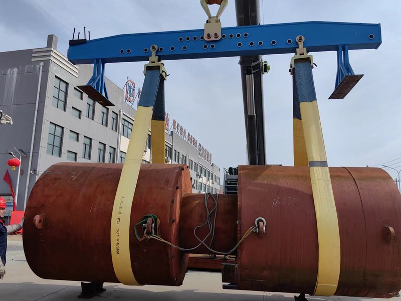 天元索具115噸吊帶，靜態(tài)，動(dòng)態(tài)試驗(yàn)成功！